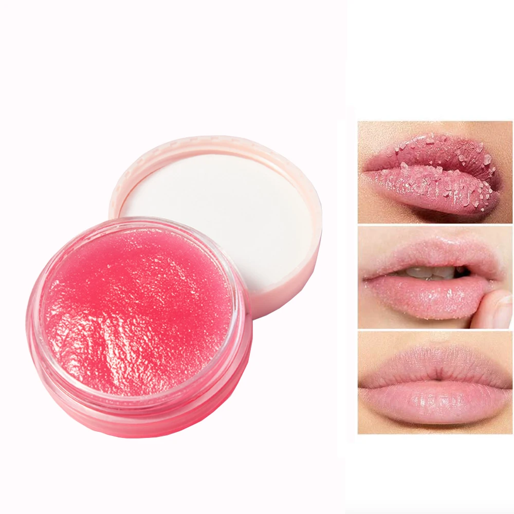 Exfoliante De Labios rosa azúcar para la eliminación De Labios oscuros, Exfoliante Rosado, Balsamo Labial De Labios, Gommage, Eclaircissante para Le Corps