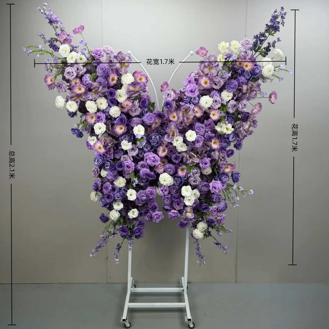 Internet celebrity large butterfly floral bow skeleton beauty Chen window  shopping mall activity layout landscaping flower