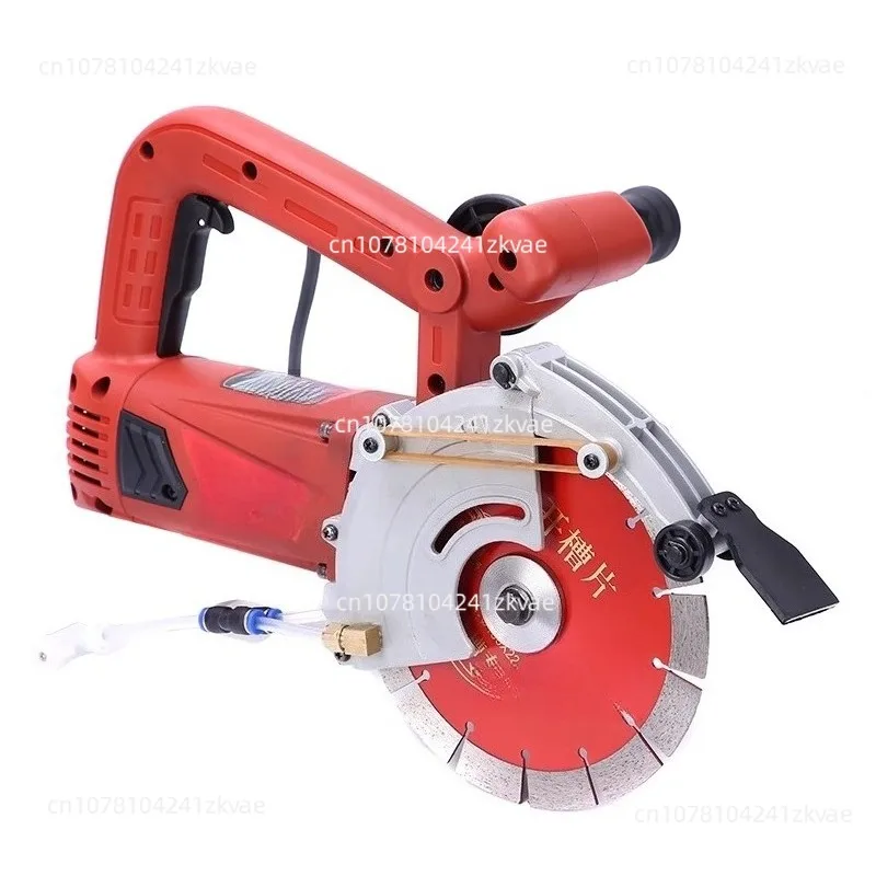 1908 Single-Blade Grooving Machine, Dust-Free Wall Chaser for Concrete & Stone, Power Tool for Hydropower Installation