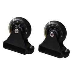 2x Leveling Casters Extension Ladder Supplies Heavy Duty Pulley Ladder Caster Extension for Equipment Machine Shelves Workbench