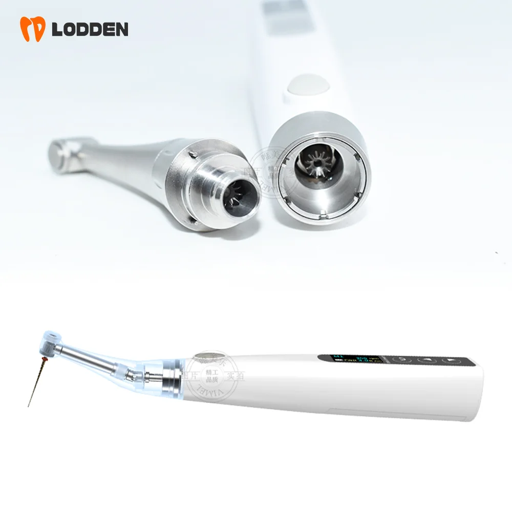 2 In 1 Dental Smart Wireless Endo Motor With Built-in Apex Locator 360° Rotary Mini Head 1:1 Contra Angle Dentistry Equipment