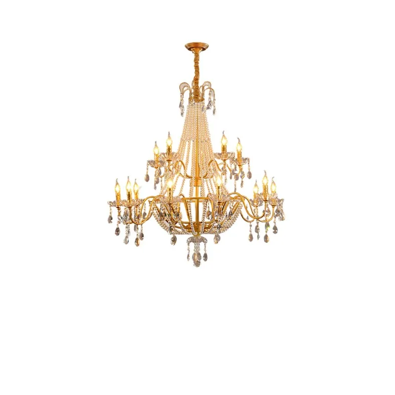 

Американская хрустальная люстра, атмосфера, креативная вилла, спальня, гостиная, основной свет, французская лампа для столовой