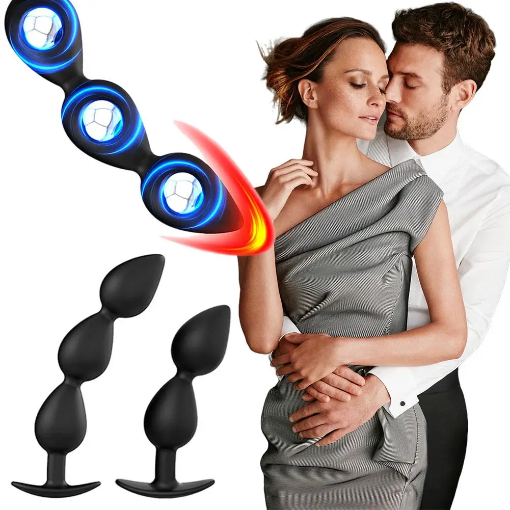 Plugues anais wearable com bolas de aço contas anais butt plug falso vibrador analplug butplug adulto 18 brinquedo sexual para masculino feminino