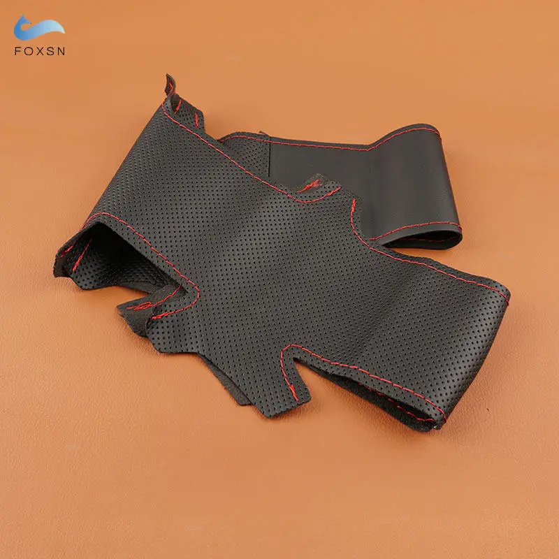 Perforated Leather For Audi (O Shape) A6 C8/4K S6 A7 4K8 A8 D5/4N S8 E-Tron S GT Hand-sewing Car Steering Wheel Cover Trim