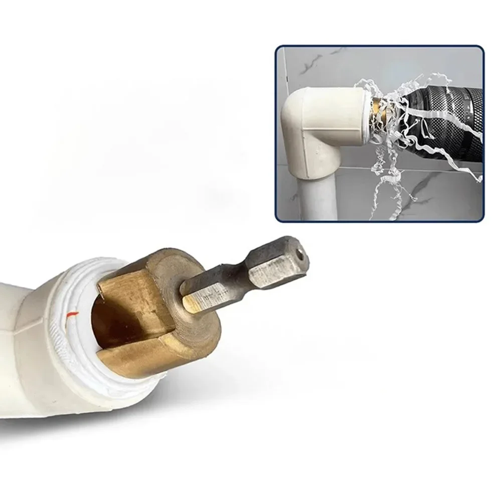 Imagem -05 - Broca Perfurador de Tubulação de Água Alça Hexagonal Fixação Estável Fácil de Montar Fácil de Desmontar de Alta Qualidade