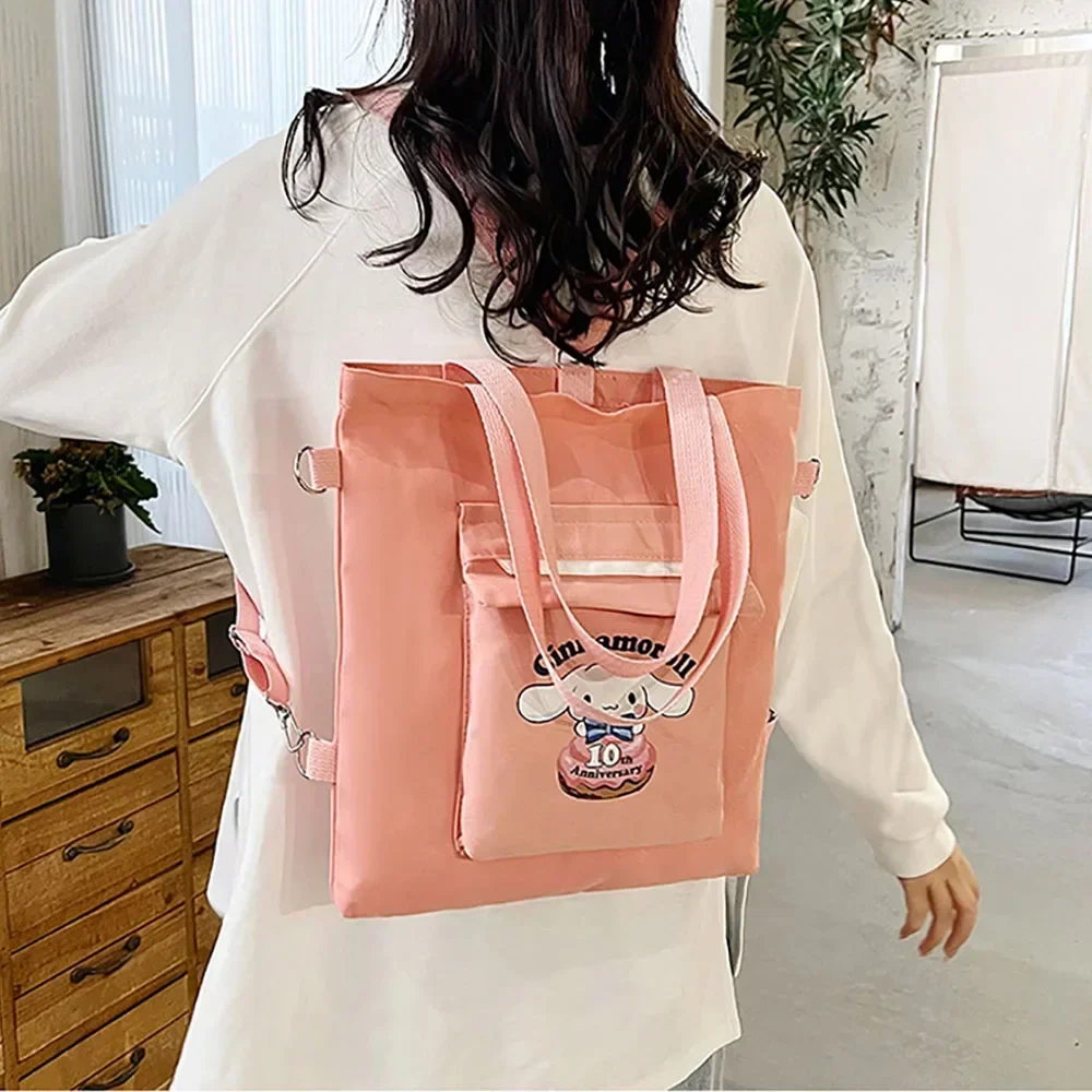 

Kawaii Cinnamoroll Anime Crossbody Bag Cartoon Handbag Portable Fashion Satchel Student Tuition Package Commute Backpacks Gifts