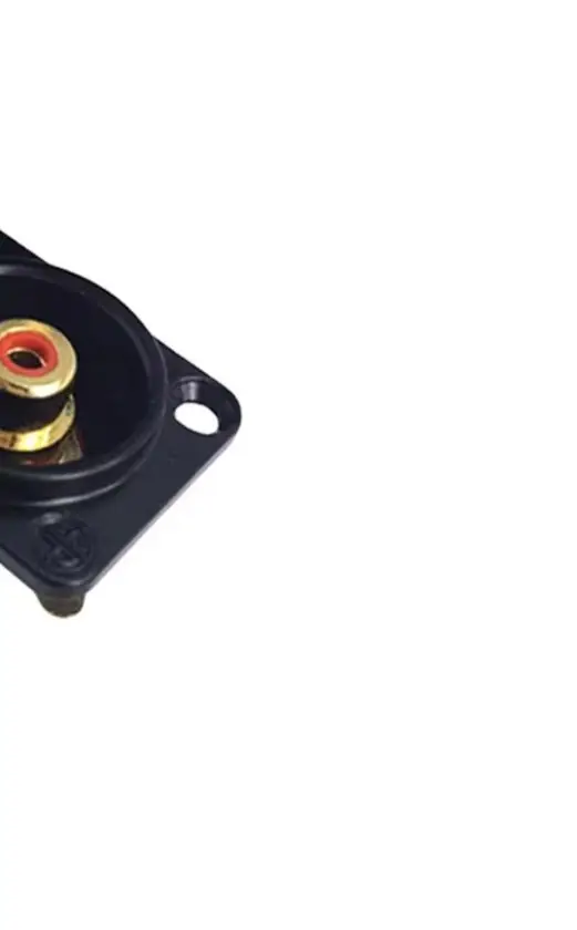 

2pcs Female RCA Panel Mount Chassis Socket Connector, Female Socket Red Black Core