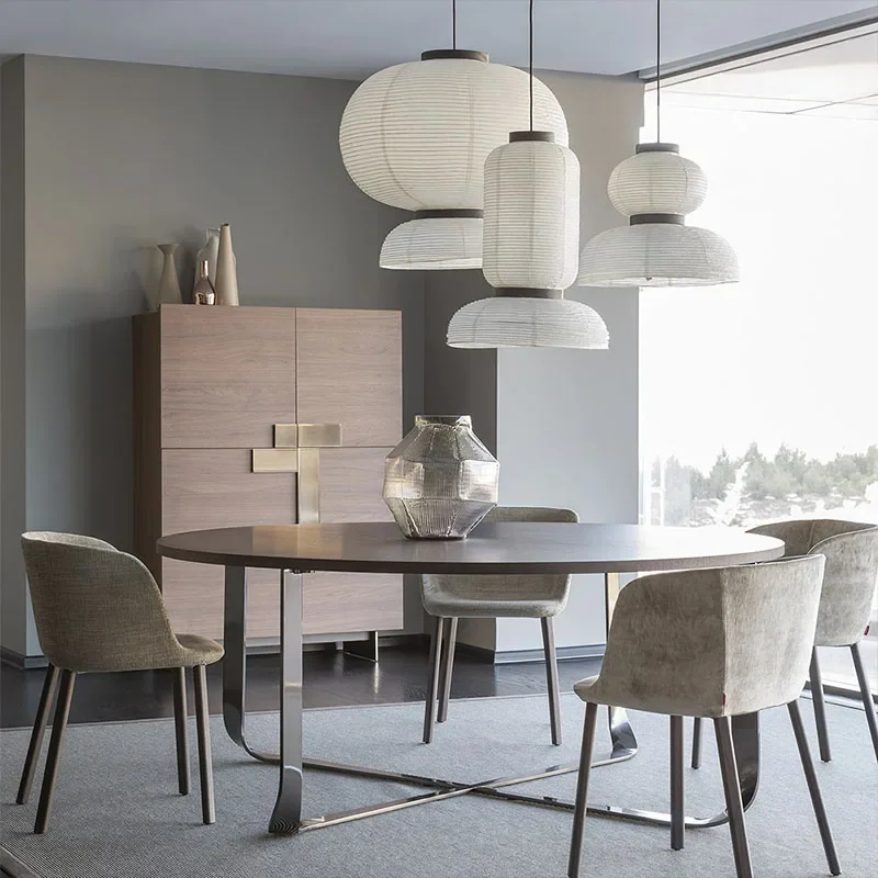 Nordic Designer Lamp Rice Paper Lantern Pendant Light for Living Room Bedroom Restaurant Home Decor Chandelier Lighting Fixtures