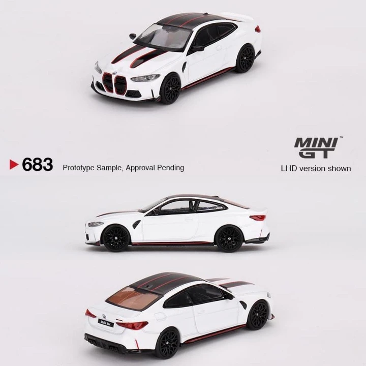 Instock [2024.03] MINIGT Alloy Car Model No 683 M4 CSL Alpine W