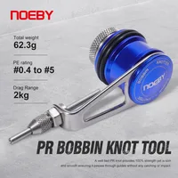 Noeby PR-lavador de bobina GT, perilla de sedal de pesca, herramienta de anudado de alambre, marco inoxidable, carrete de aluminio, enrollador, aparejos de pesca de asistencia