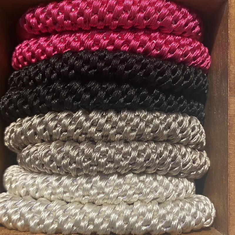 8 قطعة/الوحدة أزياء النساء الملونة الشعر الأربطة المطاطية لسوار الفتيات مرونة الشعر التعادل knekki الشعر حبل knekki هار elastiek