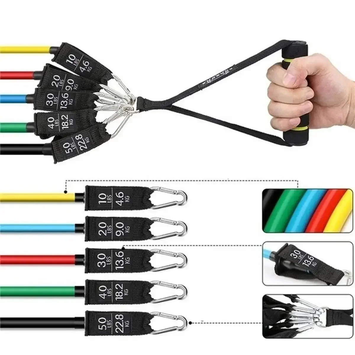 العصابات المقاومة المنزلية اللياقة البدنية المطاط اللاتكس المقاومة العصابات التدريب ممارسة سحب حبل المتوسع أجهزة لياقة بدنية مرنة المنزل