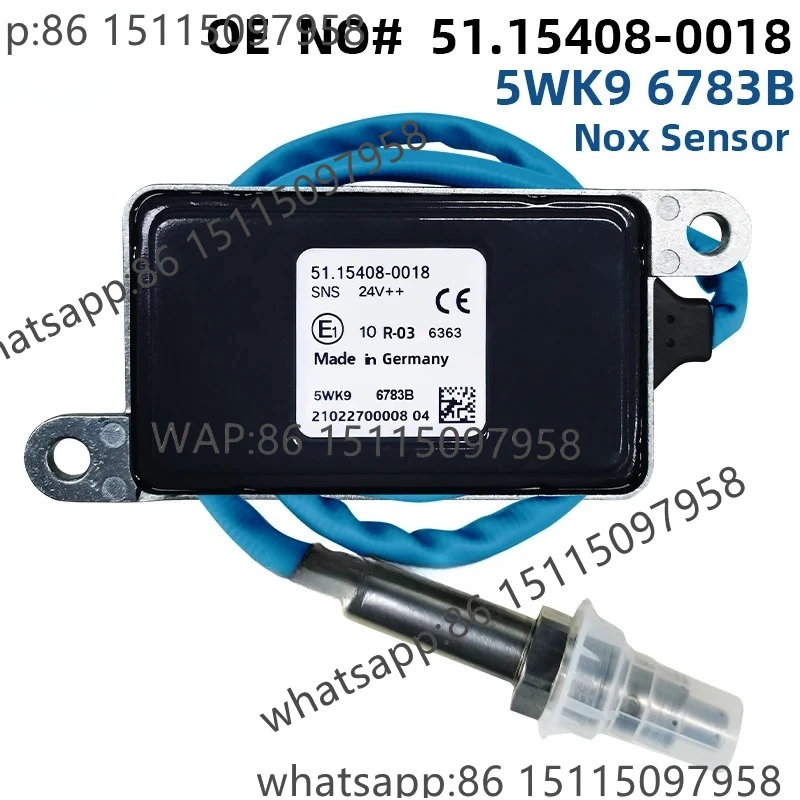 

5WK96783B 5WK96783A 51154080018 51154080011 Nox sensor 24V Nitrogen Nox Oxygen Sensor For MAN Truck TGX TGS TGL TGM Euro6 Truck