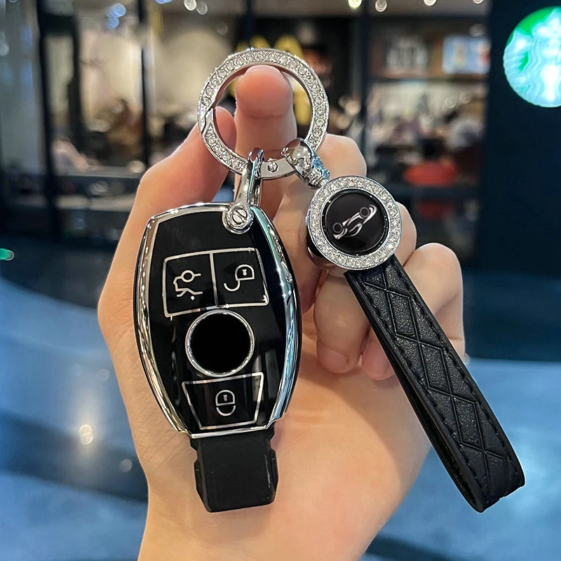 

TPU Car Key Case Full Cover Shell For Mercedes Benz A C E S G Class GLA CLA GLK GLC CLS W204 W463 W176 W251 W205 AMG