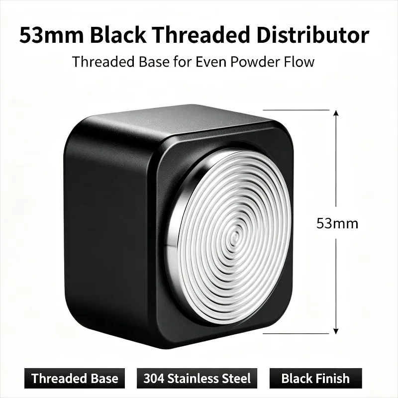 Macaron Coffee Distributor Stainless Steel Espresso Tamper Adjustable Coffee Press Fits 51mm 53mm 58mm Portafilter
