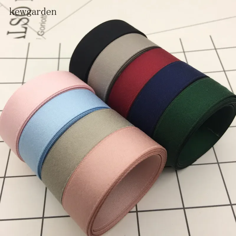 Kewgarden Matte Cotton Ribbon 10mm 25mm 40mm Handmade Tape DIY Brooch Earrings Hairbow Accessories Ribbons Satin Webbing 10 Yard