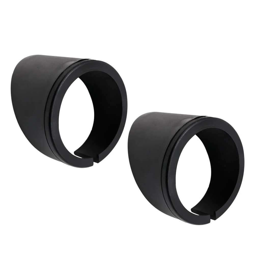 Cubierta Universal para medidor de salpicadero de coche, Protector de parasol automotriz de un solo orificio, visera de plástico, soporte para vaina de salpicadero, 2 uds.