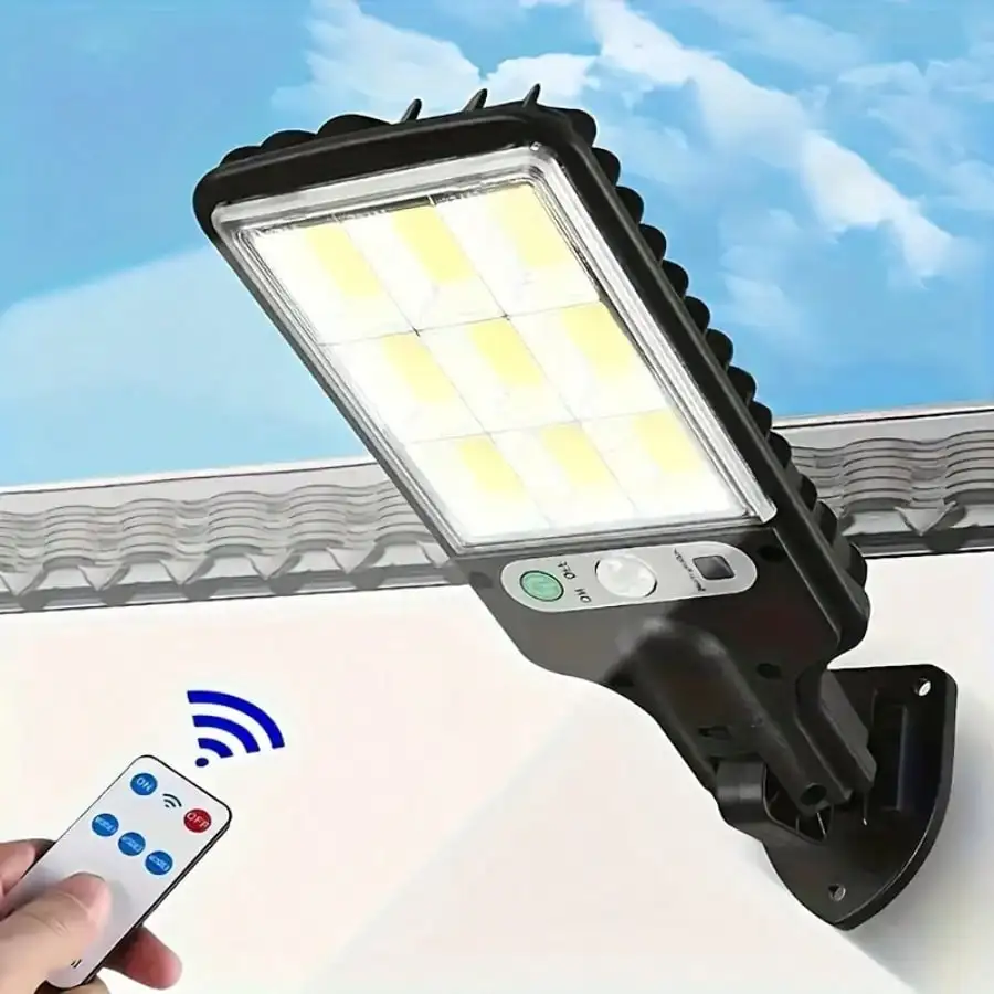 1/2/4 Piece Outdoor Solar Path Light With Remote Control LED Wall Light, Body Sensor Garden Lights