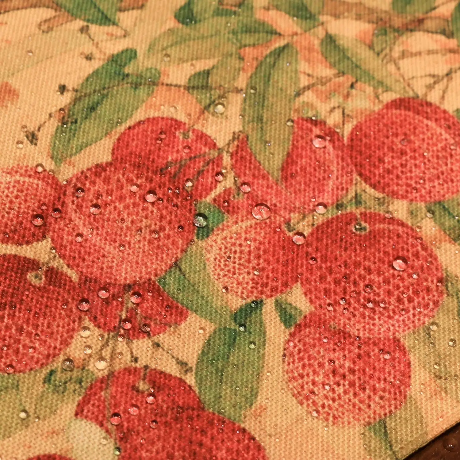 مفرش طاولة شرابة ليتشي من سلالة سونغ الإمبراطور Huizong-طقم شاي ثقافي صيني عتيق مفرش طاولة شاي علم شاي مقاوم للماء #2