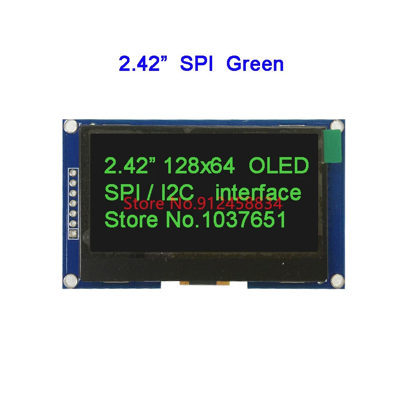 2.42 OLED SPI I2C UC1309 4pin or 7pin