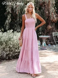 WildPinky 2024 New Striped Spaghetti Strap Corset Summer Dress Women Holiday High Waist Vestido Slash Neck Beach Dress Vestidos