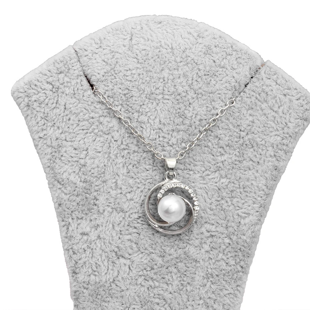 

Flowers Clavicle Chain Silver Necklace Simple Woman Moon Metal Hollow Out