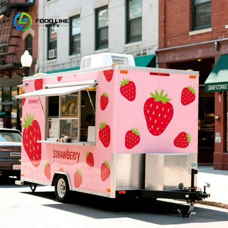 

Индивидуальный новый популярный полностью оборудованный Food Truck для продажи США, Европа, концессионный пищевой прицеп