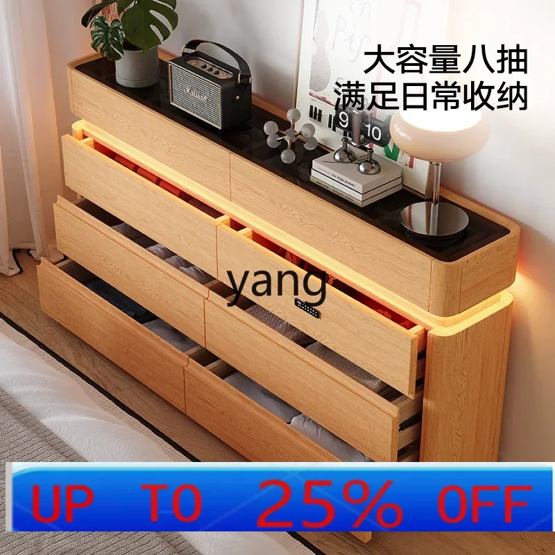 

LTT ultra-thin bucket cabinet solid wood integrated wall storage with lock storage cabinet