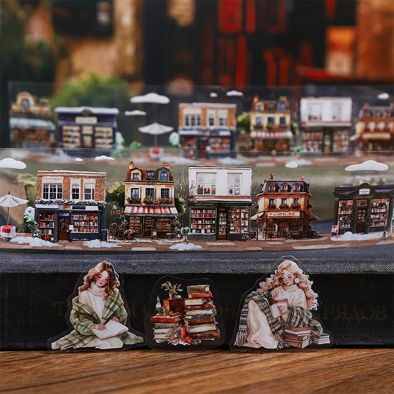 Card Lover 40m*2m 1 Roll [Reading Time Series Together] Read The Theme Of Landscape Creation Handbook Masking Tape PET Material