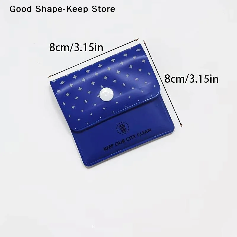 dailyPortable Pocket Ashtray Pouch Waterproof Reusable Leakproof Snap Closure for Fishing Hiking Camping Travel Use