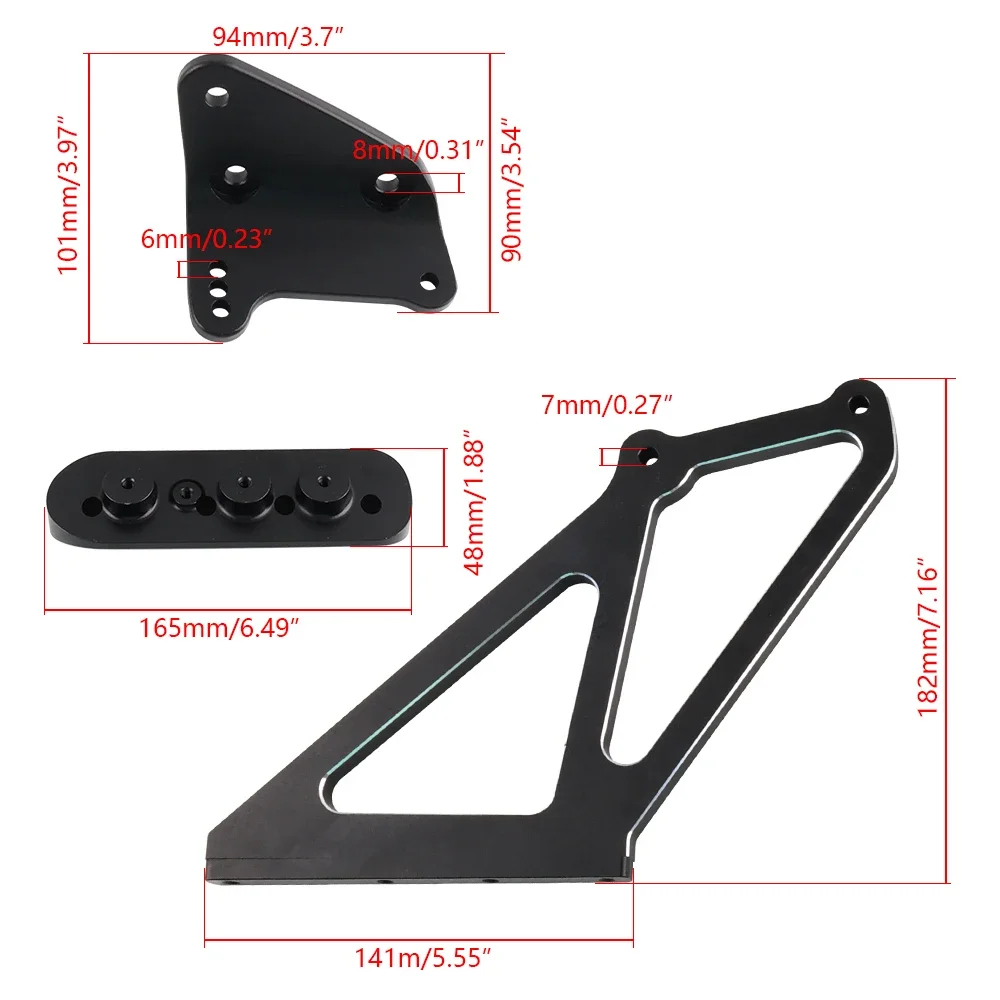 New Performance High-Position Rear Wing Risers Brackets For Honda Civic Type R (FL5)  2023+ Aluminum Alloy Chassis Parts