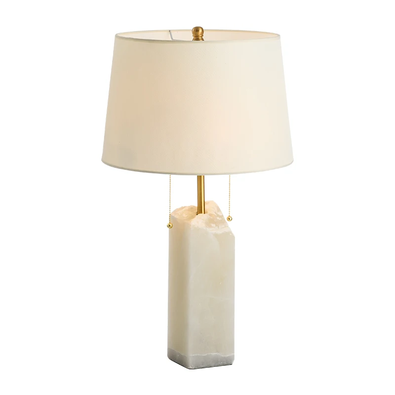 

Postmodern American special-shaped pastoral decoration book living room table lamp personalized marble marble bedroom model room