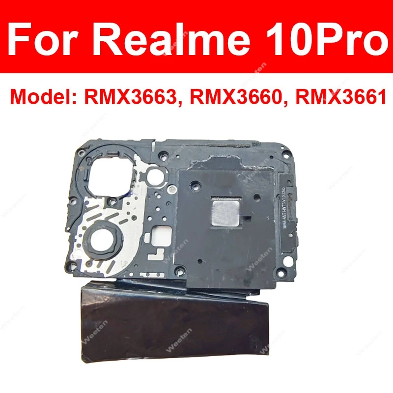 Motherboard Cover For Realme 10Pro 11Pro Plus 10 Pro 11 Pro Plus Mainboard Frame With Flashlight Flex Cable Ribbon Parts