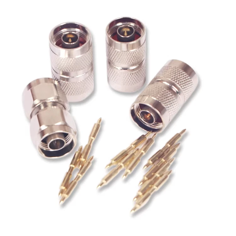 1PCS 1/2 adapter N-KK, female to female, double pass, N-type, double female, outer screw, inner hole N-50KK, double female
