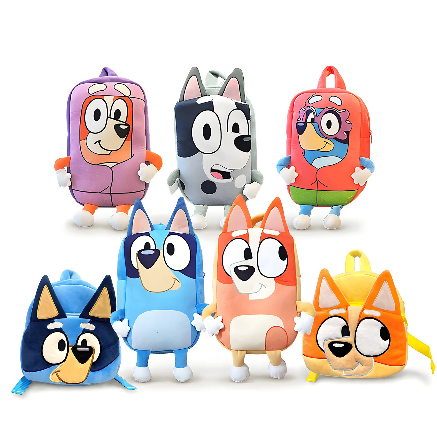 

Детский плюшевый рюкзак с изображением Бинго, игрушки, аниме, мультяшная собака, мини-школьная сумка для детского сада, плюшевая сумка, подарок для детей