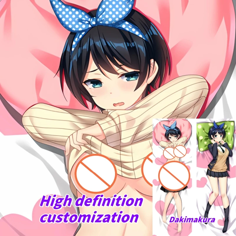

Dakimakura Anime Kanojo Okarishimasu Ruka Sarashina Double-sided Print Of Life-size Body Pillowcase Gifts Can be Customized