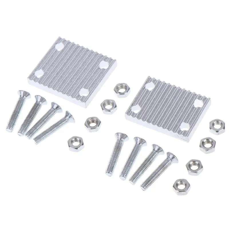 Aluminum Trapezoid Teeth Clamp Fit GT2 6mm 10mm Open Synchronous Timing Belt Gear Board Connecting Plate For 3D Printer