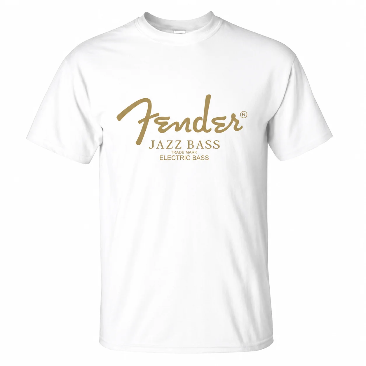 2026 Men's Comfortable Casual T-Shirt Fender Jazz Bass Streetwear Cotton Short Sleeve Printed Summer Fashion Women's T Shirt