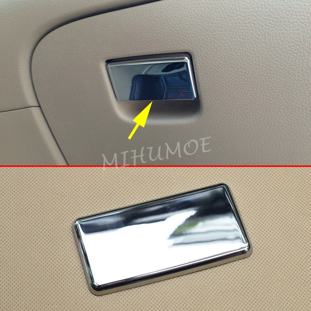 Glossy Chrome Storage Box Handle Switch Cover Sticker For Nissan Qashqai J11 X-Trail T32 Rogue Sport 2022 2021 2020-2014