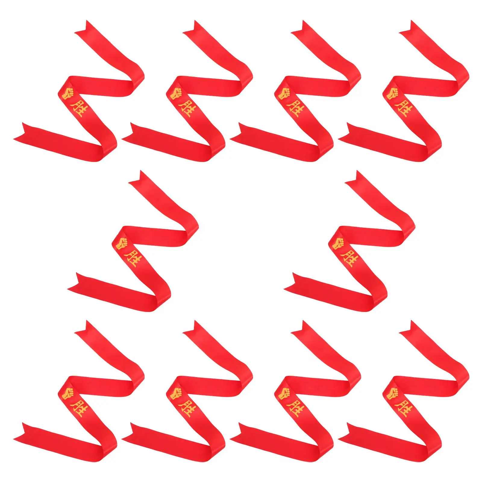 10 Pcs Headbands Sports Headwear Ribbon Samurai Victory Elastic Gym Game Accessories Wide Hair Bands Decorative Band