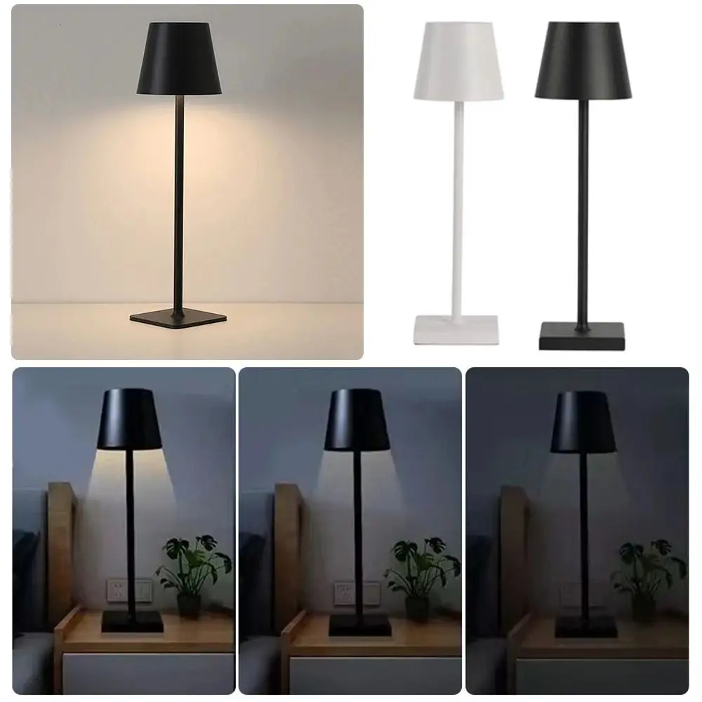 

Rechargeable Table Lamp 3 Levels Dimmable Touch Switch LED Night Light Energy Saving LED Lighting High-legged Desk Lamp Bookroom