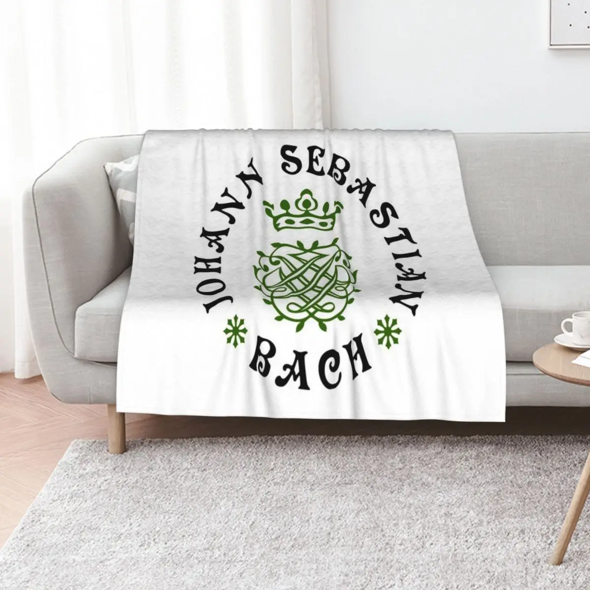 Johann Sebastian Bach - Monogram - 07 Throw Blanket blankets ands sofa bed Luxury Thicken Fashion Sofas Single Blankets