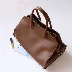 2023 New Fashion 100% Genuine Leather Handbags New Fashion High Quality Women Large Capacity Commuter Portable Totes