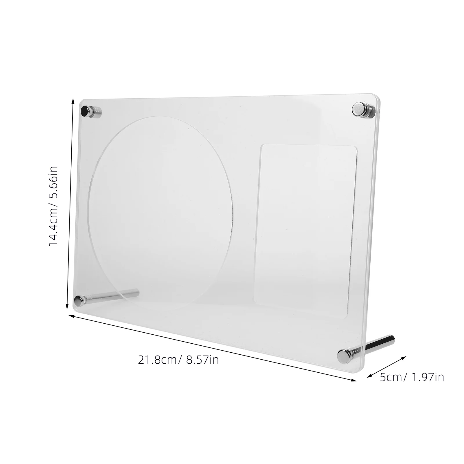 Acrylic CD Stand Rack Transparent Record Display Holder Decorative Album Collection Bedroom Living Room Tabletop Fine Craft