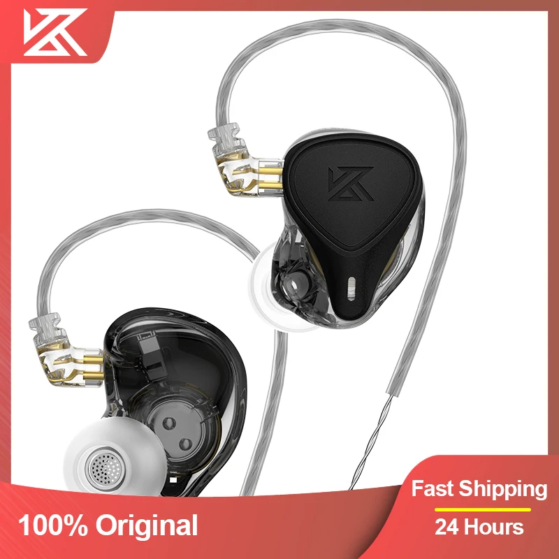 

KZ ZEX Pro In-Ear HIFI Headset Electrostatic +Dynamic+Balanced Detachable Cable Earphone Noice Cancelling Sport Game Headphones