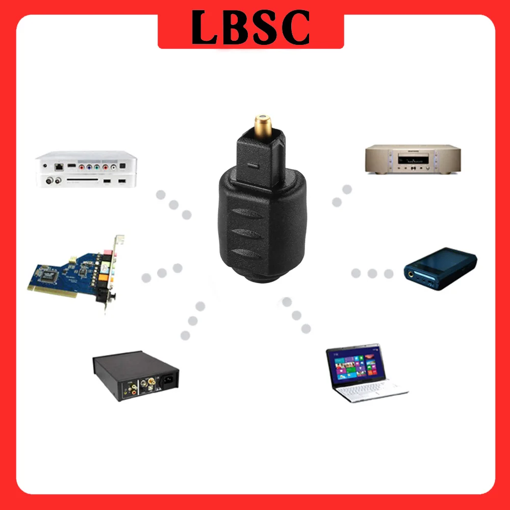 LBSC-Adaptador de Audio óptico Mini, ángulo recto de 90 grados, extensión de giro tipo L, enchufe macho Toslink para amplificador, Cable de Audio, Dvd y Tv