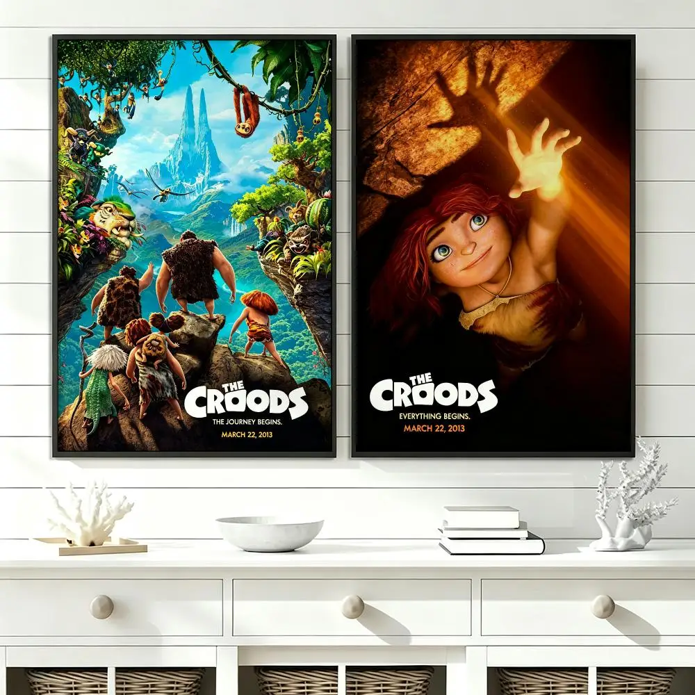 movie The Croods Poster Poster HD Trendy SelfAdhesive Wall Art Print For Living Room Bedroom Dorm Office Home Gift