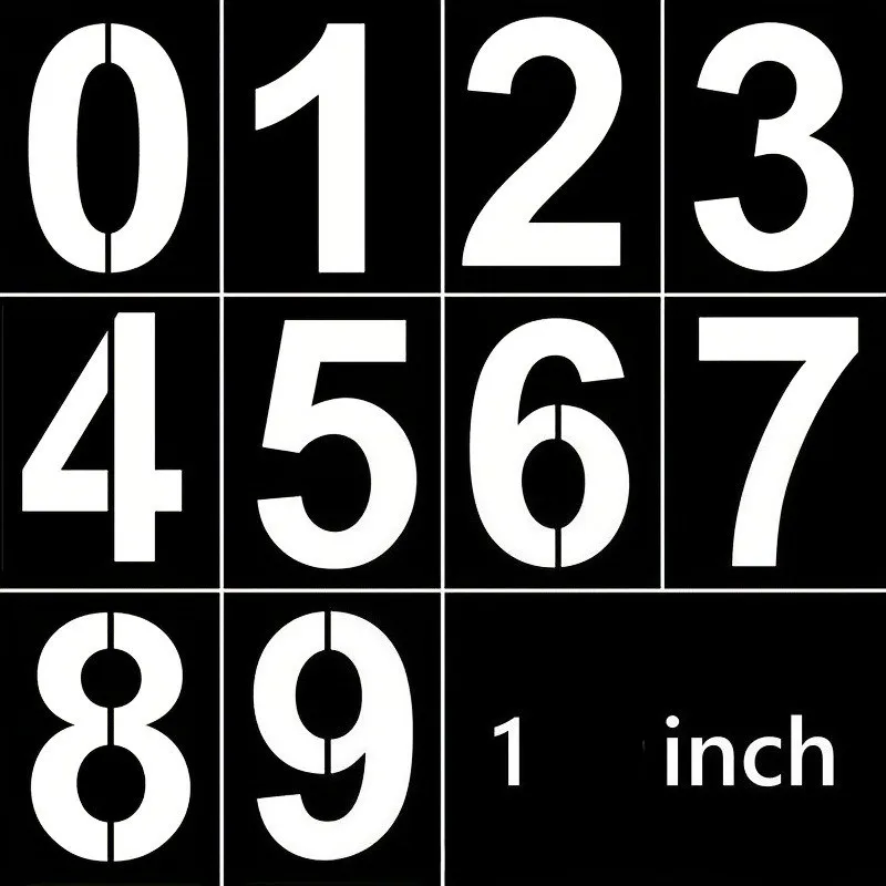 

10 шт. шаблоны для рисования цифр, изготовление скрапбукинга, полые настенные живописи, трафарет, сделай сам, спрей, многоразовая художественная живопись, форма для рукоделия