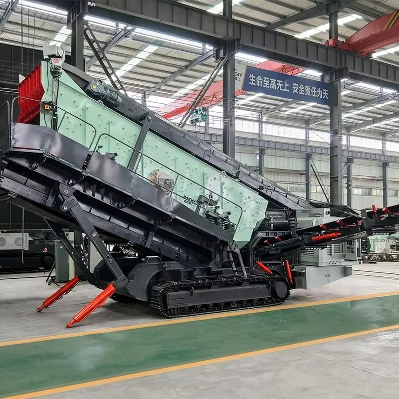 Tracked Mobile Vibrating Screen YMS20T Crawler Screening Unit Iron Ore Copper Ore Gold Mining Mobile Vibrating Screen Station