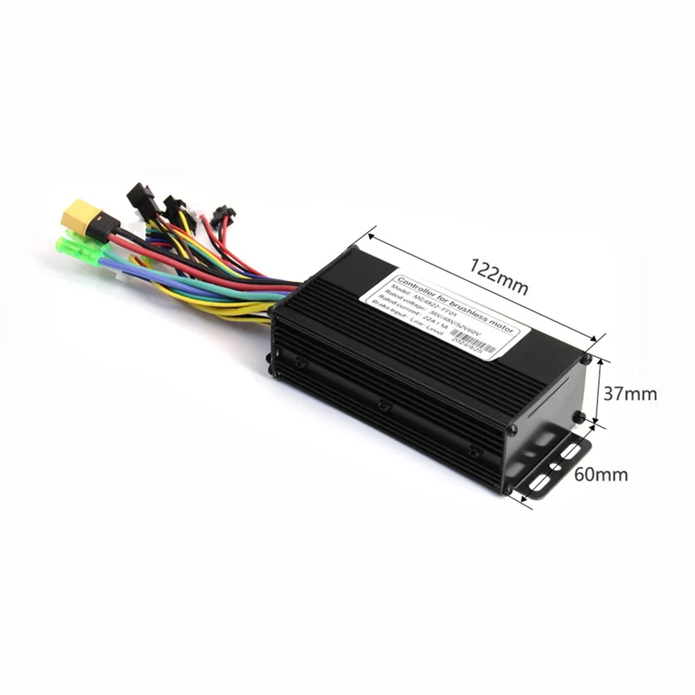 3-mode Sine Wave Scooter E-bike Controller 36V/48V/52V/60V 22A 500W Electric Bicycle Brushless Controller Replacement Accessory